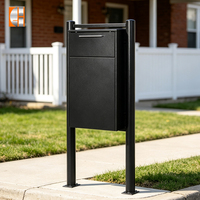 Buzón de Paquetería Comercial Independiente de 38L, de Acero, Impermeable y con Cerradura, para Proyectos Personalizados de Exterior OEM