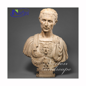 Hiện Đại Trang Trí Nội Thất Bằng Đá Cẩm Thạch Trắng Bust Tượng Tùy Chỉnh Kích Thước La Mã Hình Bust Điêu Khắc Tay Trong Nhà Ngoài Trời Vườn Caesar - Product Image 4