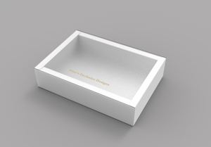 กล่องกระดาษสีขาว<span class=keywords><strong>แบบ</strong></span>เลื่อนพร้อมแขน PVC กล่องบรรจุภัณฑ์กระดาษแบบกำหนดเอง - Product Image 4