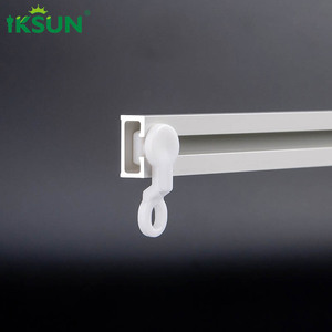 IKSUN 1.0mm ultra-mince maison ombrage plafond mur caché auto-adhésif <span class=keywords><strong>sans</strong></span> perçage <span class=keywords><strong>rideau</strong></span> piste ensemble - Product Image 2