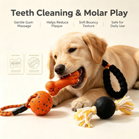Jouet à mâcher pour chien ETPU Luxury Cute Casual Popcorn, balle de jeu résistante aux morsures, corde écologique de haute qualité pour chiens de toutes tailles
