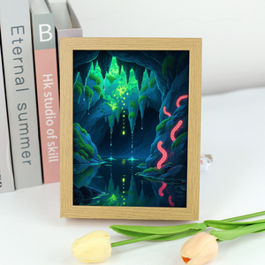 Marco Acrílico LED de Escritorio al por Mayor, Impresión Digital Personalizada, Pintura de Luz Artística <span class=keywords><strong>para</strong></span> <span class=keywords><strong>Tiendas</strong></span> de Fans - Product Image 1