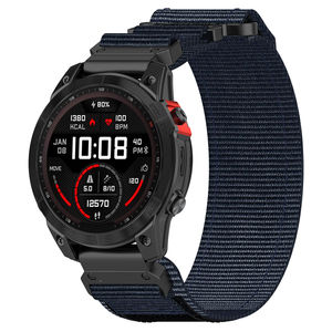 Bracelet en nylon QuickFit 26 mm pour montre Garmin <span class=keywords><strong>Fenix</strong></span> 8, bracelet E <span class=keywords><strong>7X</strong></span> Pro 6X 5X 8X 8 Plus Tactix <span class=keywords><strong>7</strong></span> AMOLED Smartwatch - Product Image 6