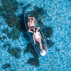 Kayak Trasparente in Policarbonato, Barca con Fondo Trasparente, Kayak Cristallino Portatile per Laghi Panoramici - Product Image 2