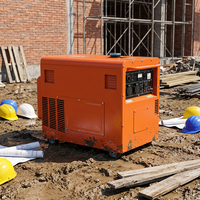 La dynamo diesel portative silencieuse directe de puissance du générateur 220V 380V 5KW 10KW d'usine a évalué 230V