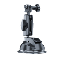 TELESIN 360 Rotation support de ventouse de voiture pliable pour caméra d'action gopro et téléphone portable