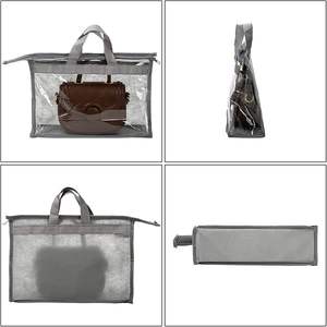 Organisateur de rangement de sac à main transparent pour placard sac à main protecteur stockage poignée à glissière couverture suspendue sacs à poussière pour sacs à main - Product Image 4