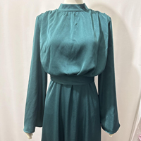 Robe Modeste Slim en Satin 2026 Ssica, Vêtements Islamiques, Mode Modeste, Robe en Satin pour Femme, Robes Kaftan, Robes Modestes pour Femme