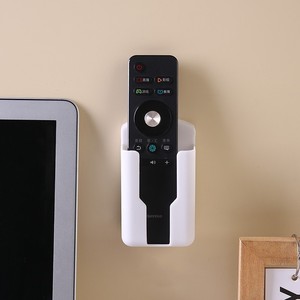 Universal Remote <b>Control</b> Storage Box Wall Mounted Desktop <b>Holder</b> Black And White Rectangle Shape - Product Image 1