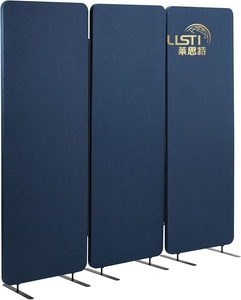 Chiều cao 78.74inch 70.87inch 62.99inch 3 tấm cảm thấy vật nuôi âm thanh di động tạm thời phân vùng lớp học ngăn - Product Image 2