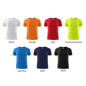 Quick Drying Woven Polyester Bulk Custom Logo Muscle Fit White Plain Sports Men's Printed T-Shirt - Product Image 5