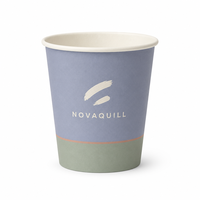 Gobelets en papier PET ondulé enduit, résistants à l'eau et à l'huile, pour boissons chaudes et froides, vente en gros pour cafés et plats à emporter
