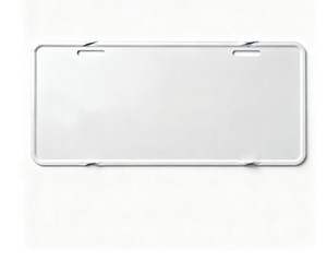 Plaque décorative en aluminium noir gaufré avec film réfléchissant blanc pour plaque d'immatriculation de voiture et de moto - Product Image 3