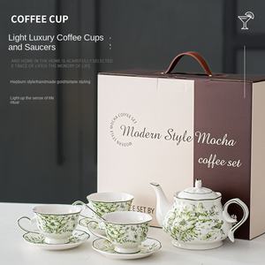 Original Français Vintage Style Mary Thé Tasse Soucoupe Ensemble Pastorale Porcelaine Céramique Après-Midi Thé Théière Coffret Cadeau pour Nourriture - Product Image 2