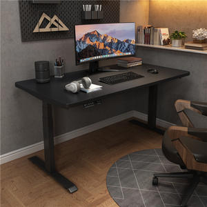 Table de bureau électrique à hauteur réglable, support blanc, style moderne, avec 4 pieds, pour ordinateur portable, meuble de bureau, nouveauté 2022 - Product Image 1