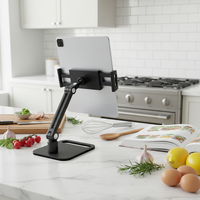PROYOU 2026 Support de tablette portable réglable et pliable, support de bureau pour téléphone portable et tablette, support pour iPhone et iPad