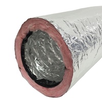 R6 R8 HVAC Systems conduit flexible/tuyau en feuille d'aluminium renforcée de fibre de verre conduit flexible tuyau isolé
