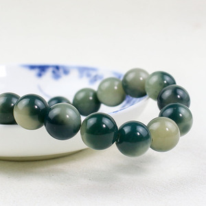 สร้อยข้อมือรากโพธิ์ 12 มม. ดอกไม้สีเขียวลอยน้ำ ลูกปัดธรรมชาติ เครื่องประดับสวมใส่ทุกวัน - Product Image 3
