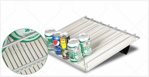 냉동 장비 워크 인 쿨러 시스템 용 헤비 듀티 소매 플렉스 롤러 선반 푸셔 슈퍼마켓 랙 - Product Image 3