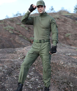 Uniforme de Combate Táctico de Camuflaje para <span class=keywords><strong>Hombre</strong></span> de Alta Calidad Tipo Frog Suit Color Verde Olivo con Camisa de Manga Larga y Pantalones - Product Image 2