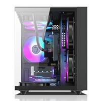 Üretici özel m-atx oyun bilgisayarı kılıfları & temperli cam PC kabine RGB soğutma fanı ile kuleleri oyun PC bilgisayar vaka