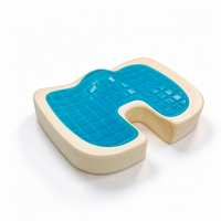 Coussin de siège en gel à mémoire de forme épais, antidérapant, orthopédique, rafraîchissant, portable, personnalisé, pour le bureau et la maison – Vente chaude directe usine