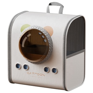 Taşınabilir Hafif PU Su Geçirmez Katlanabilir Yumuşak Kabuklu Çevre Dostu Yıkanabilir Küçük Köpekler ve Kediler için Nefes Alabilen Fileli Evcil Hayvan Taşıyıcısı - Product Image 3