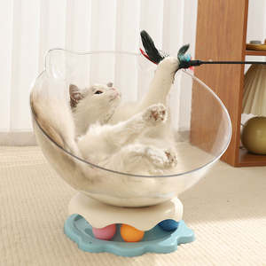 Vente en gros de plumes blanches mignonnes écologiques de grande capacité interactives <span class=keywords><strong>anti</strong></span>-<span class=keywords><strong>ennui</strong></span> jouet pour chat sûr et durable non toxique pour les jeux d'intérieur - Product Image 6