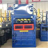 Presse verticale haute capacité pour bouteilles PET et carton, compacteur de déchets hydraulique entièrement automatique