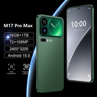 Smartphone M17 Pro Max 5G 16 Go + 1 To, écran 7,3 pouces, appareil photo 108 MP, processeur Deca Core, batterie 8000 mAh, Android 15, version mondiale débloquée, téléphone portable 2026