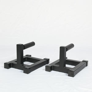 Barras de realce de calistenia de acero cromado fuerte, manijas de realce de metal para flexiones, mini barras paralelas con asas antideslizantes - Product Image 1