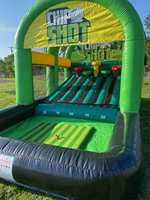 Jeu de golf gonflable en PVC pour le putting, jeu de cible de golf gonflable pour la location événementielle, les fêtes en plein air, les carnavals et le team building