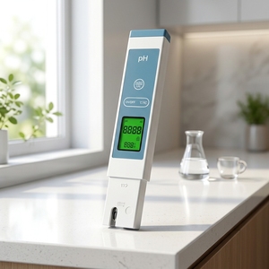 Testeur de <span class=keywords><strong>pH</strong></span> portable compact avec rétroéclairage vert, <span class=keywords><strong>pH</strong></span>-<span class=keywords><strong>mètre</strong></span> numérique, calibrage à une touche pour l'eau des piscines et des spas - Product Image 1