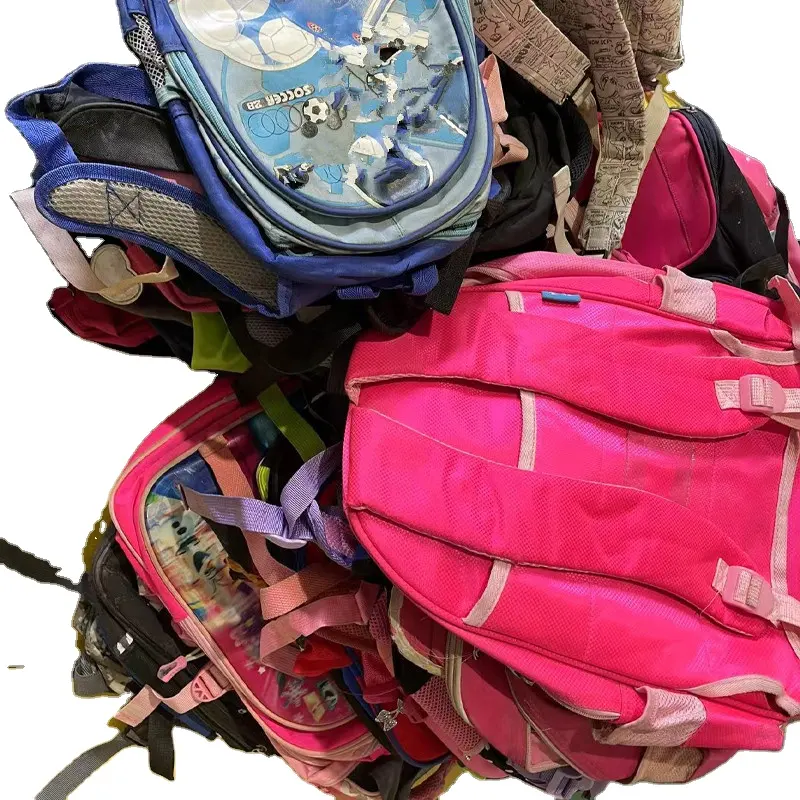 Mixed styles wholesale used school bags unisex second hand used bags in bales