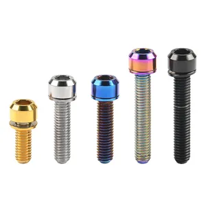 Vis à tête hexagonale en aluminium Weier Industry, finition anodisée, multicolores, attaches pour vélos, M5 M6, différentes longueurs - Product Image 5