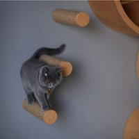 Diskon besar pohon dinding kucing furnitur dinding Modern kucing mainan pohon kucing