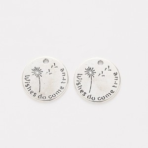 Disco Redondo <span class=keywords><strong>de</strong></span> Aleación <span class=keywords><strong>de</strong></span> Zinc con Mensaje <span class=keywords><strong>de</strong></span> Deseo <span class=keywords><strong>de</strong></span> Dandelion Wish para Joyería <span class=keywords><strong>de</strong></span> Recuerdo <span class=keywords><strong>de</strong></span> Graduación - Product Image 2