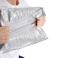 Sac isotherme personnalisé en aluminium, jetable, imperméable, pour la livraison de nourriture, les fruits de mer, les fruits, le stockage à froid et à chaud