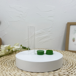 Tube à essai en plastique PS à fond rond 8ml 12*100mm avec liège en bois ou liège en plastique pour emballage - Product Image 2