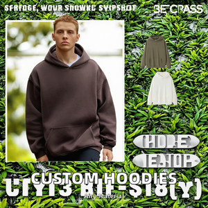 Sweat-shirts à capuche unisexes en molleton de coton épais de haute qualité, personnalisés, surdimensionnés pour hommes, avec impression 3D brodée sur demande - Product Image 2
