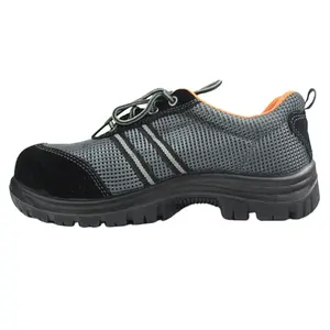 Sepatu bot keselamatan kerja untuk pria, sepatu bot kulit ujung baja, sepatu bot untuk pria, panjat gunung, hiking, luar ruangan, sepatu keselamatan sporty