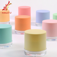 Pot en plastique le plus vendu de 15/20/30/50g avec joint et spatule pour cosmétiques, soins de la peau, crèmes visage/yeux et masques