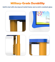 Table tactile interactive pour enfants de 43 pouces avec hauteur réglable, avec Android 14, conçue pour le jeu sensoriel, l'apprentissage et l'éducation précoce