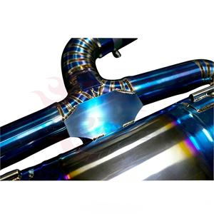 ระบบวาล์วทรอนิกส์ Vortex Pie-Cut Welded Blue Ti สำหรับ Audi RS3 8V Sportback Sedan 2.5L พร้อมช่องระบายไอเสียรูปวงรีขนาดใหญ่คู่ - Product Image 5