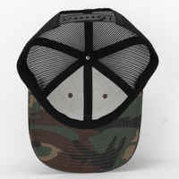 Gorra de camionero con parche de cuero personalizado para exteriores estilo europeo americano estilo callejero tela de encaje corte láser agujero perforado hombres mujeres