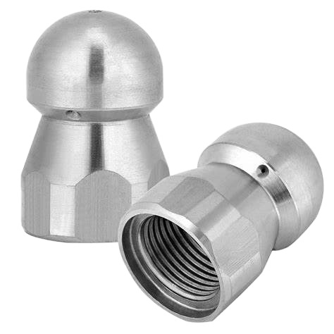 High Quality 3/8 1/2 Inch f Pressure Washer Drain Sewer Clean Pipe Jetter Rotary Nozzle 5 Jet Jetter Nozzle