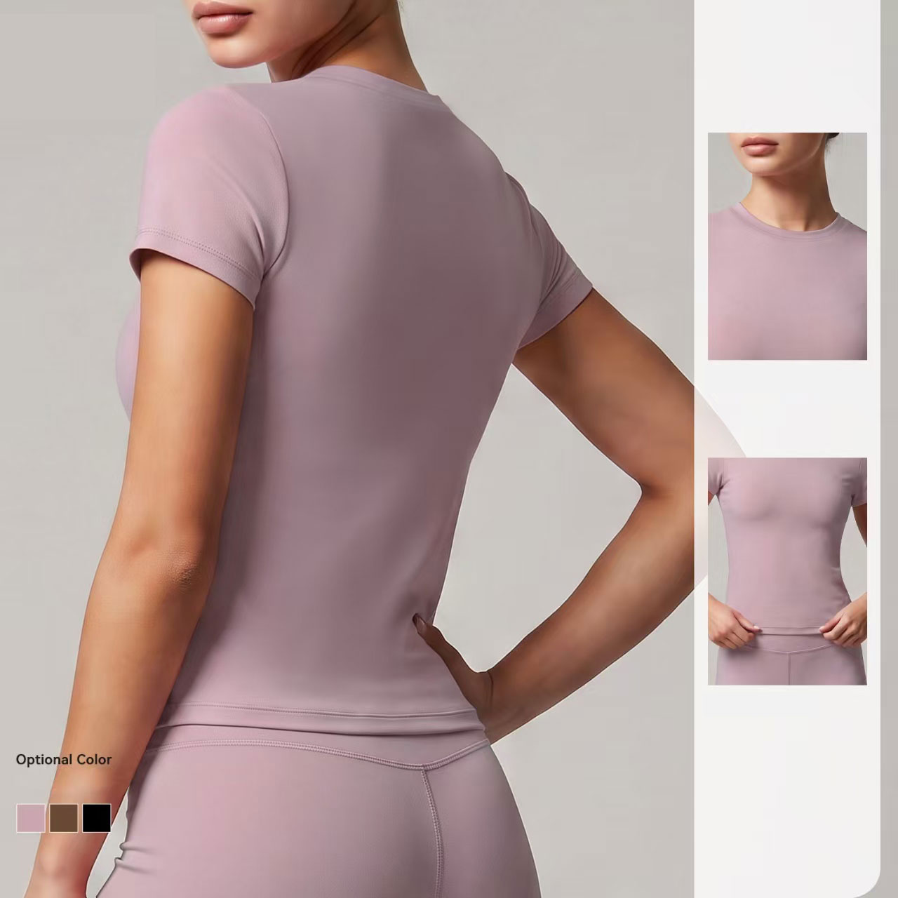 Women Lightweight Seamless Short Sleeve Yoga Top Slim Fit Quick Dry Breathable Sports T-shirt Gym Running Fitness Shirts Print