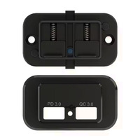 Prise USB 12V robuste avec panneau de prise de montage marin universel pour voiture QC3.0 & PD3.0 à charge rapide