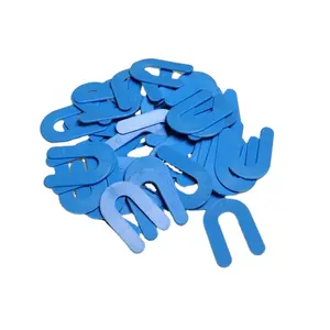 Cales de fenêtre Cales en fer à cheval en plastique Cales d'espacement de nivellement de carreaux SR 1.5mm Cales en plastique en forme de U