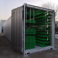 Système de culture hydroponique entièrement automatique de 1000kg par jour